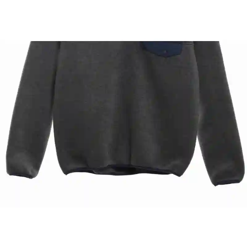 Patagonia Contrast Color Pocket Fleece Grey Purple