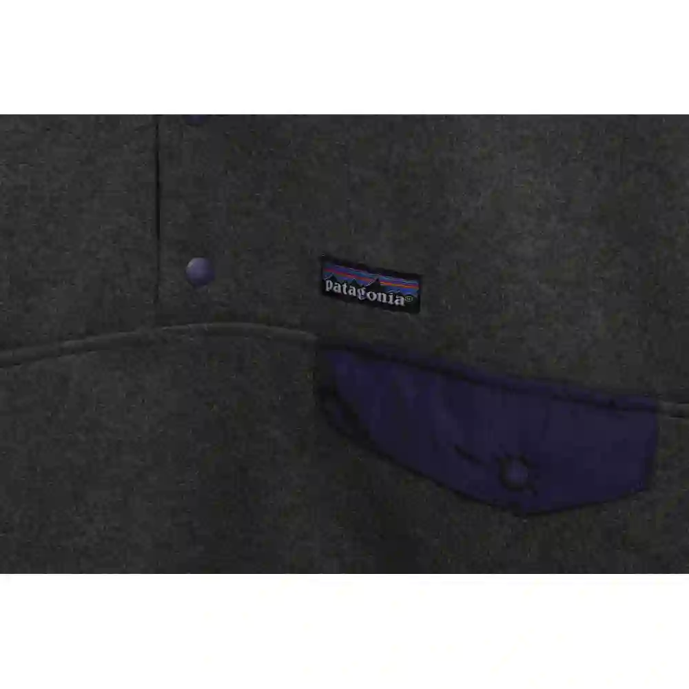 Patagonia Contrast Color Pocket Fleece Grey Purple