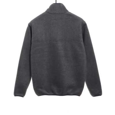 Patagonia Contrast Color Pocket Fleece Grey Purple 02