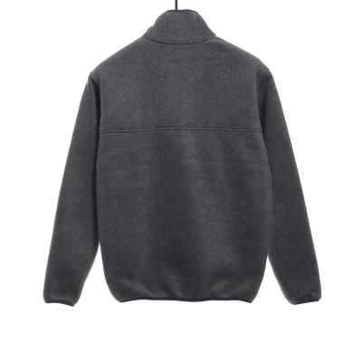 Patagonia Contrast Color Pocket Fleece Grey Purple 02