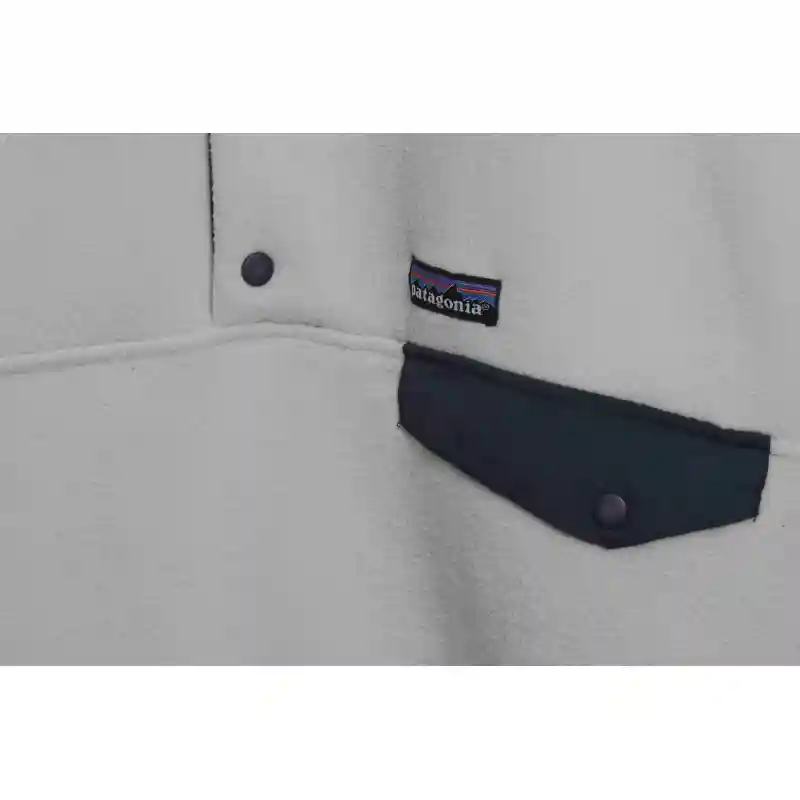 Patagonia Contrast Color Pocket Fleece White