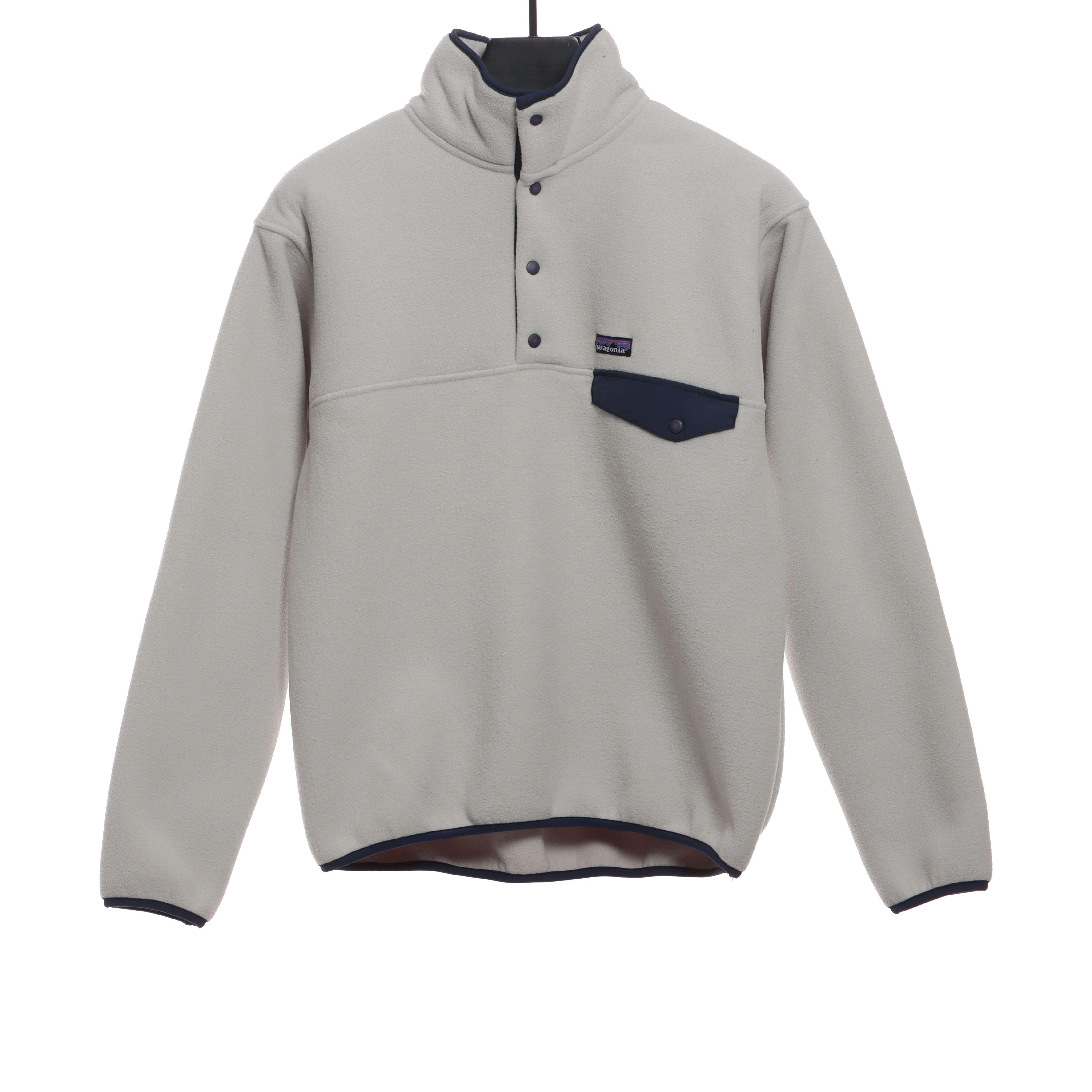Patagonia Contrast Color Pocket Fleece White