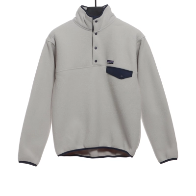 Patagonia Contrast Color Pocket Fleece White 01