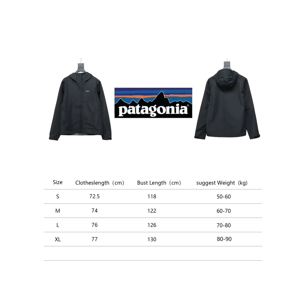 Patagonia Basics Logo Jacket Zip-Up Jacket Black