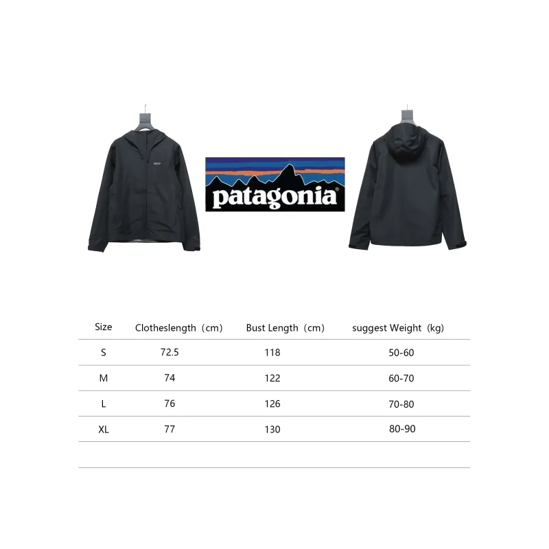 Patagonia Basics Logo Jacket Zip-Up Jacket Black
