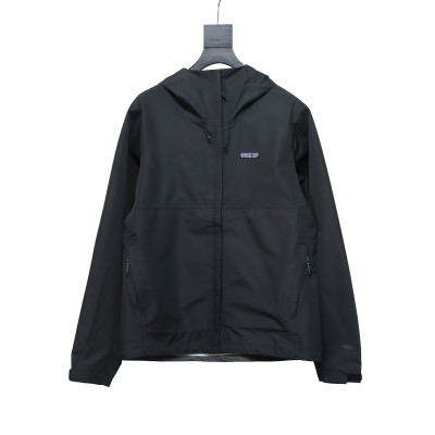 Patagonia Basics Logo Jacket Zip-Up Jacket Black 01
