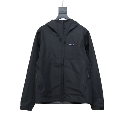 Patagonia Basics Logo Jacket Zip-Up Jacket Black 01