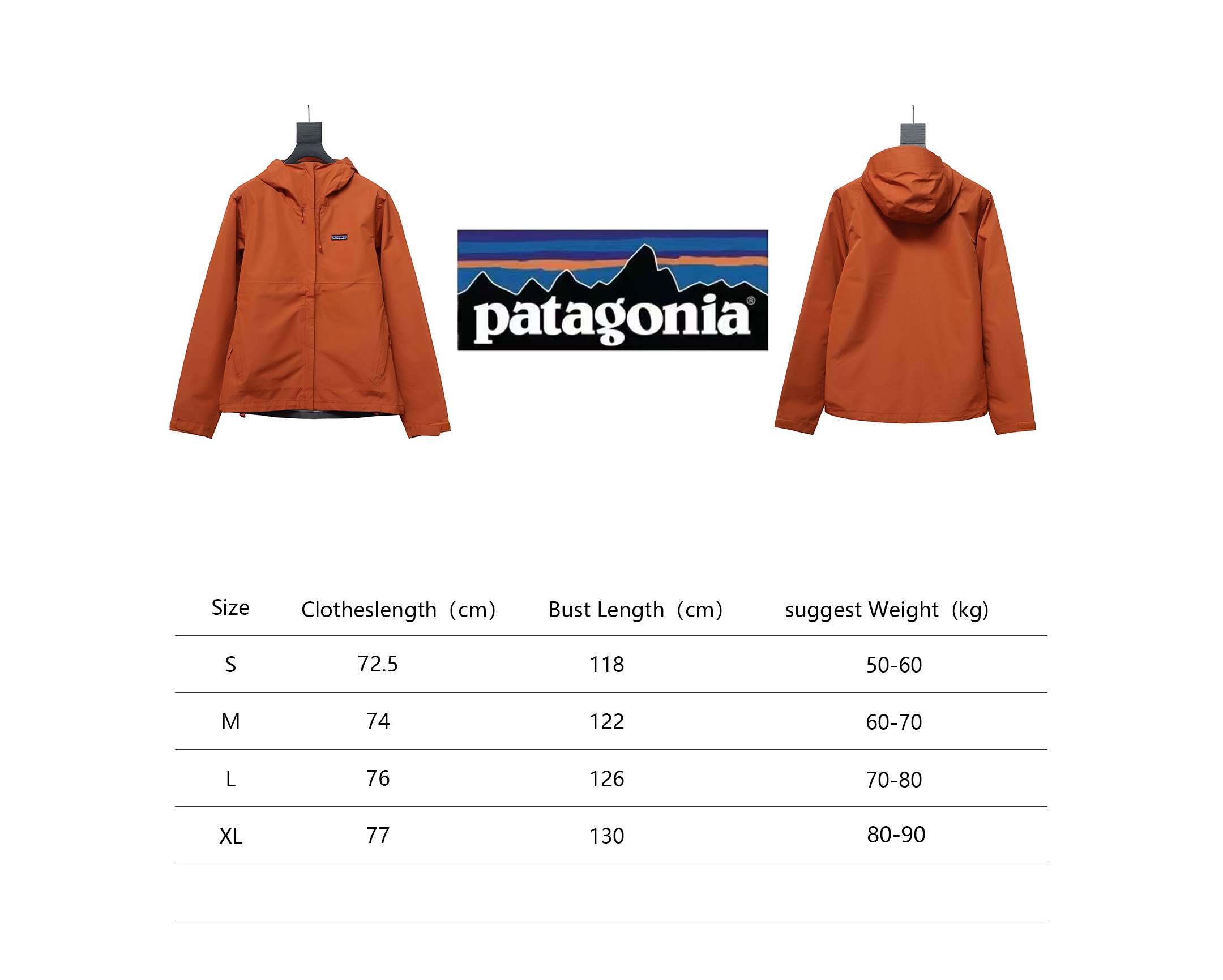 Patagonia Basics Logo Jacket Zip-Up Jacket Orange