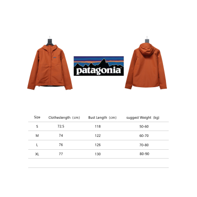 Patagonia Basics Logo Jacket Zip-Up Jacket Orange 02