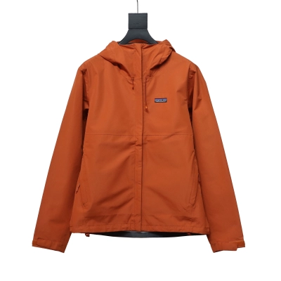 Patagonia Basics Logo Jacket Zip-Up Jacket Orange 01