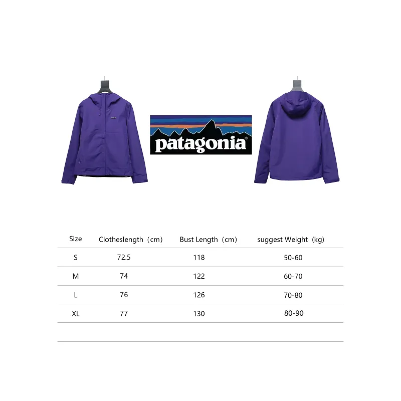 Patagonia Basics Logo Jacket Zip-Up Jacket Purple