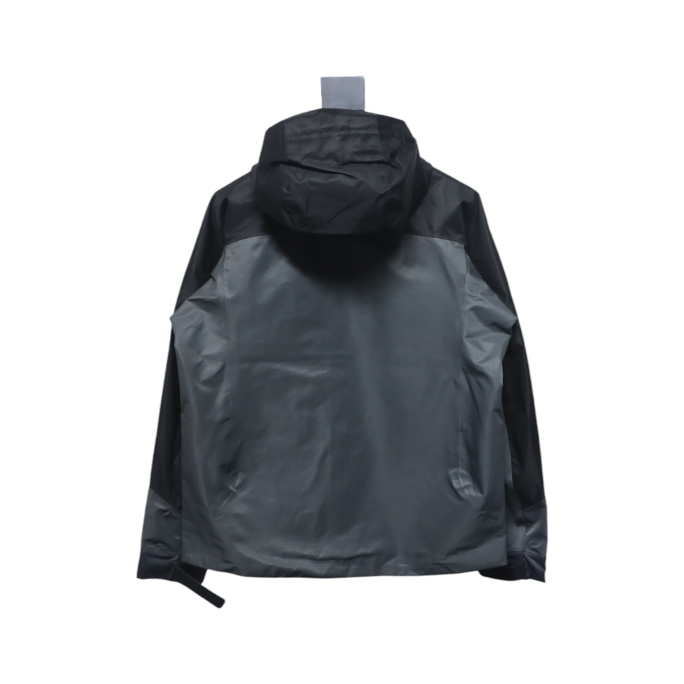 Patagonia Shark Mountain Logo Fully Rubberized Jacket Black