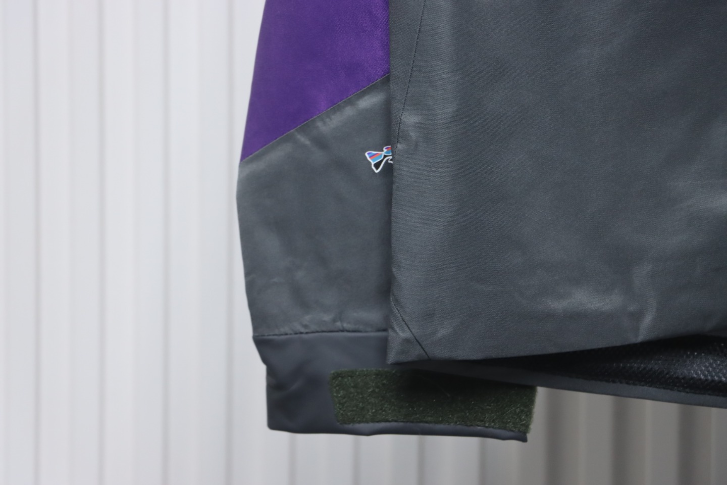 Patagonia Shark Mountain Logo Fully Rubberized Jacket Purple