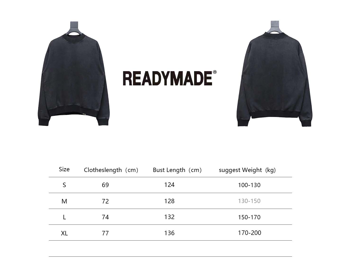 Represent 24FW Basic Washed Distressed Crew Neck Hoodie