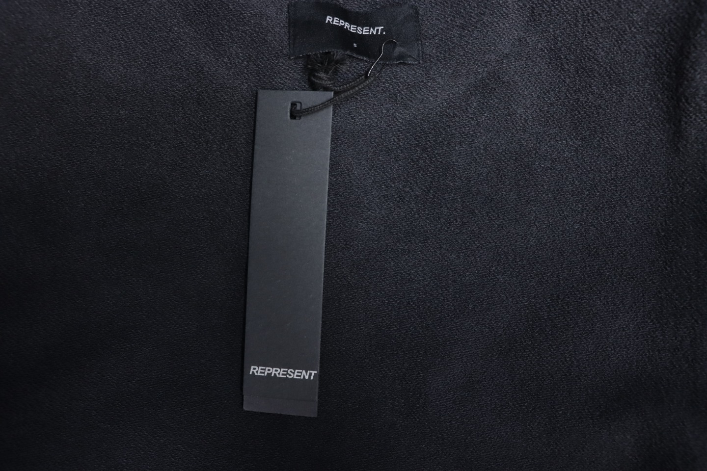 Represent 24FW Basic Washed Distressed Crew Neck Hoodie