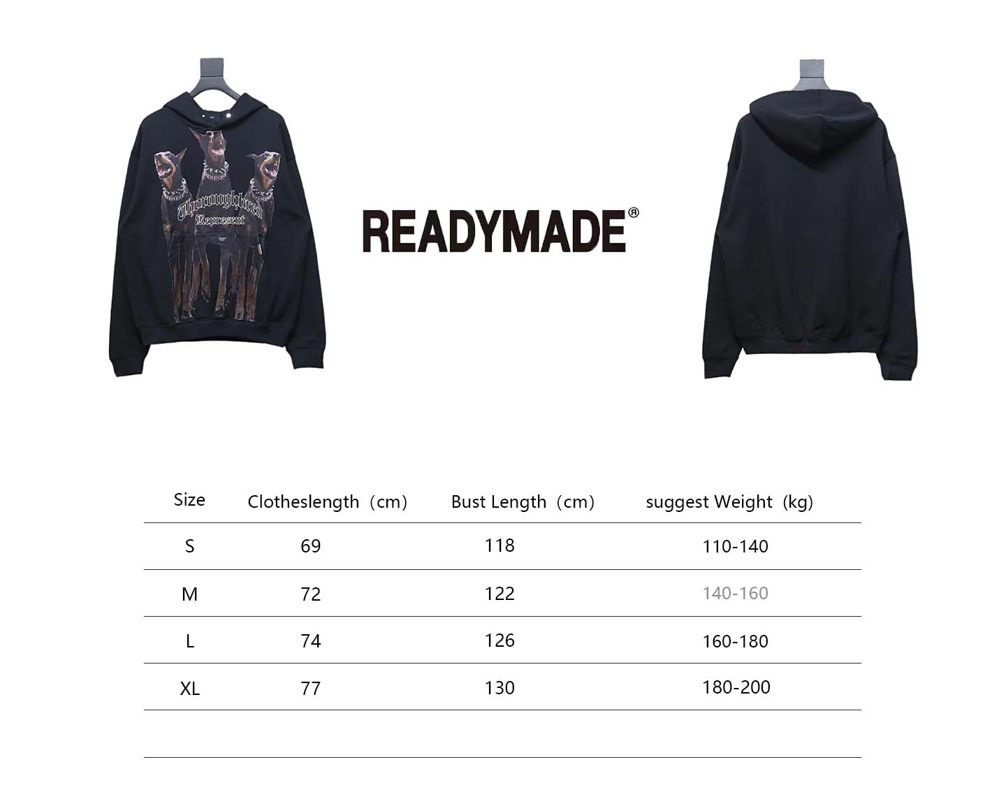 Represent 24FW Doberman Hooded Hoodie