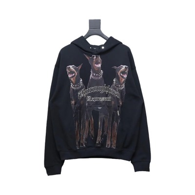 Represent 24FW Doberman Hooded Hoodie 01