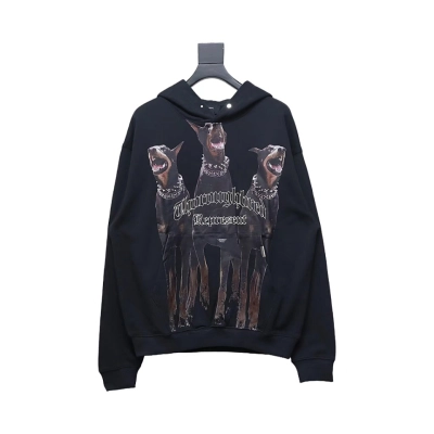 Represent 24FW Doberman Hooded Hoodie 01