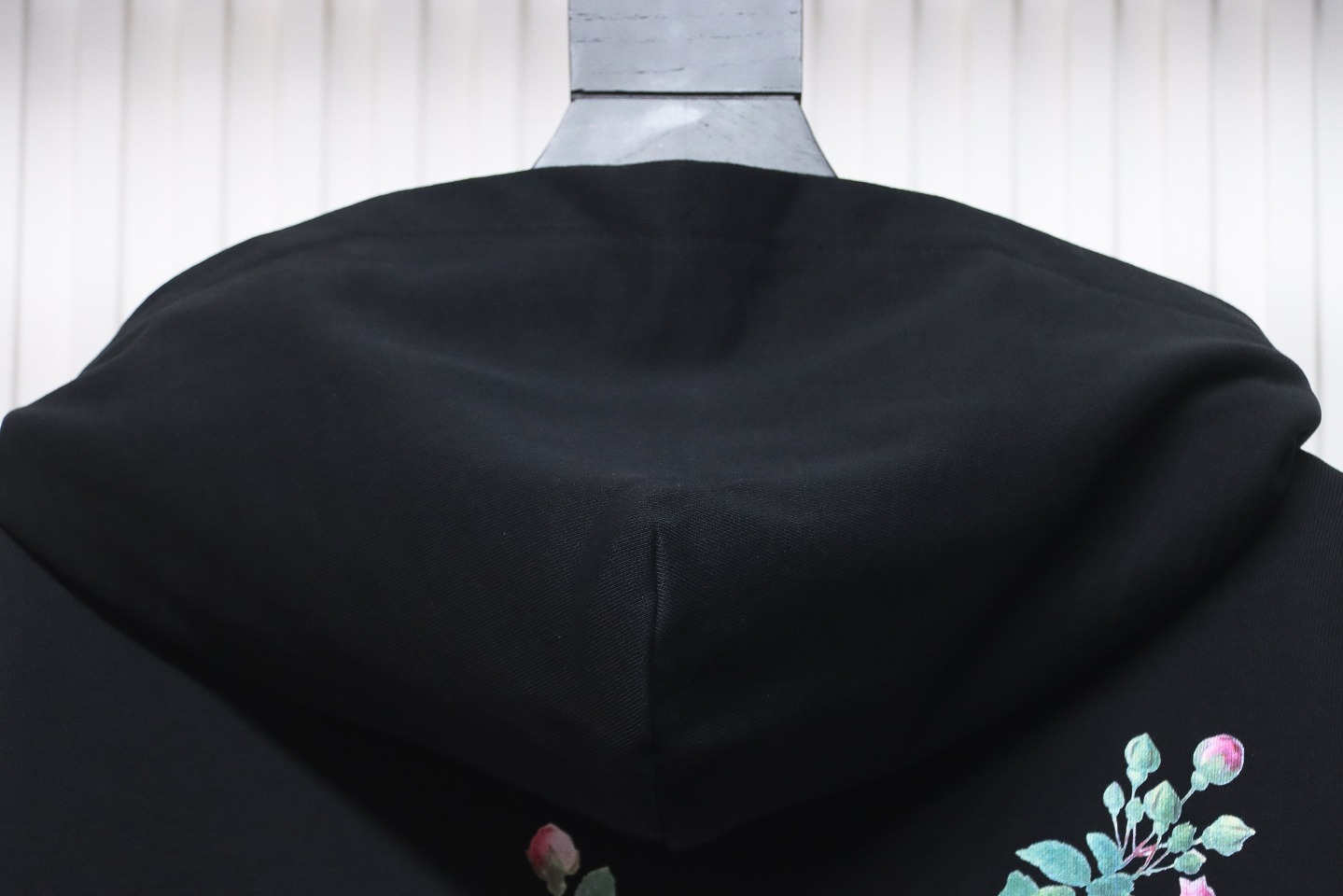 Represent 24FW Floral Hooded Hoodie Black