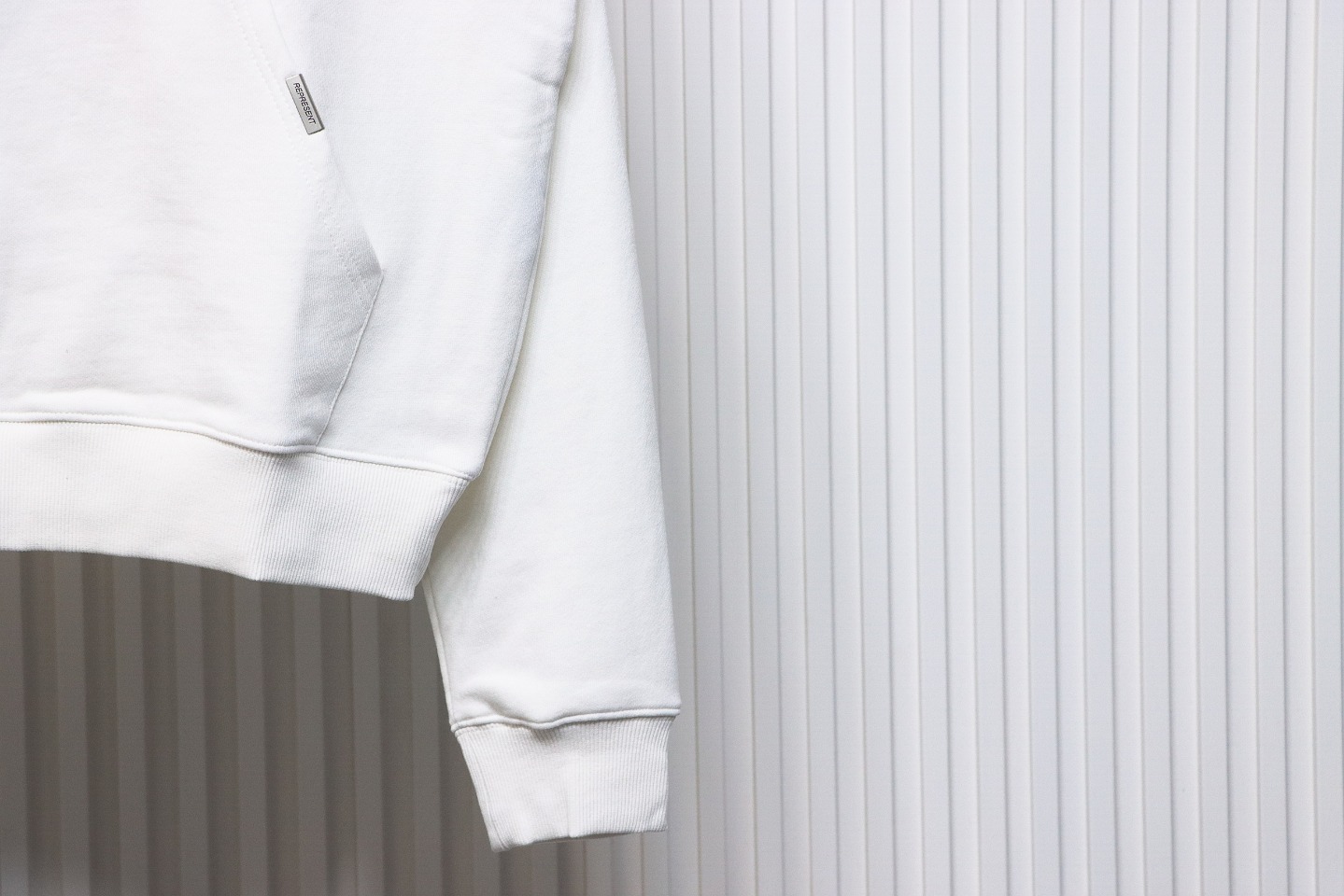 Represent 24FW Floral Hooded Hoodie White