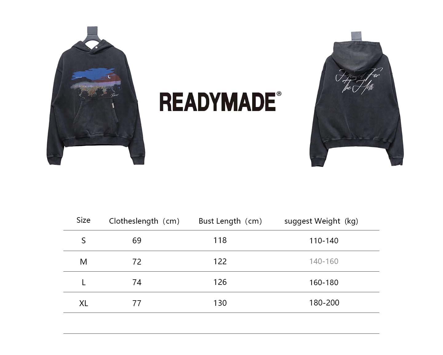 Represent 24FW Night View Hooded Hoodie