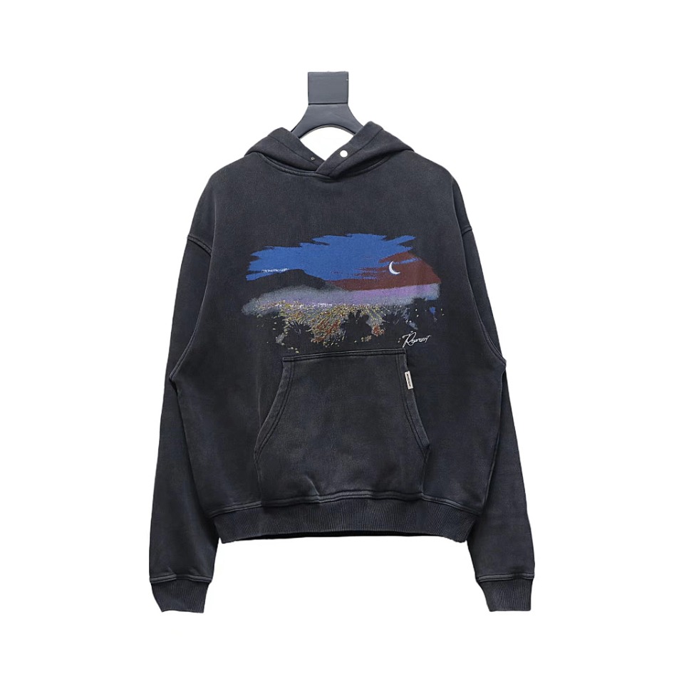 Represent 24FW Night View Hooded Hoodie