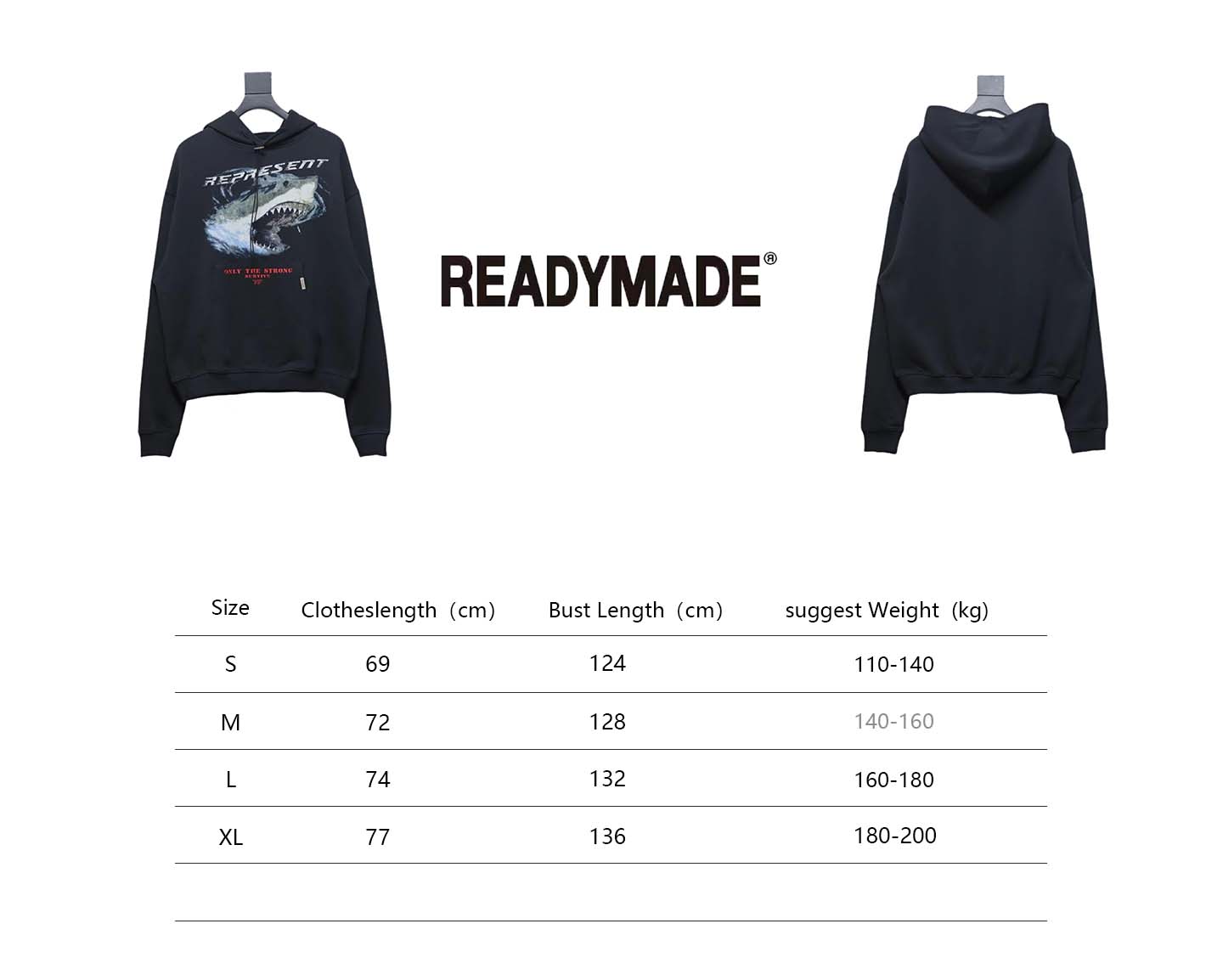 Represent 24FW Shark Hoodie