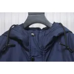 Supreme x MLB 24FW Co-Branded Hooded Zip-Up Jacket Blue