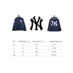 Supreme x MLB 24FW Co-Branded Hooded Zip-Up Jacket Blue