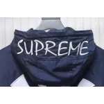 Supreme x MLB 24FW Co-Branded Hooded Zip-Up Jacket Blue