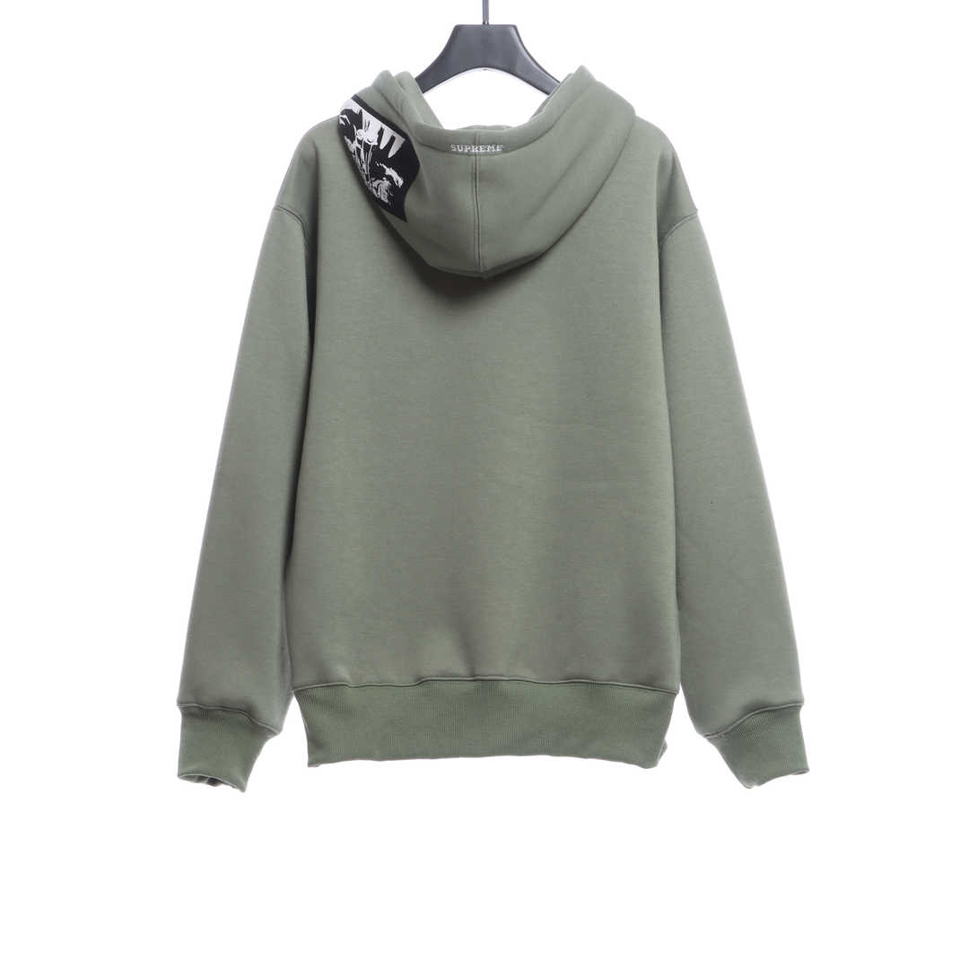 Supreme x The Crow Zip-Up Hoodie Grey Green
