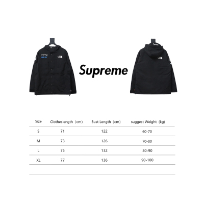 Supreme x The North Face 18Fw SUP Outdoor Color Matching Jacket Black 02