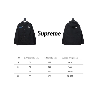 Supreme x The North Face 18Fw SUP Outdoor Color Matching Jacket Black 02