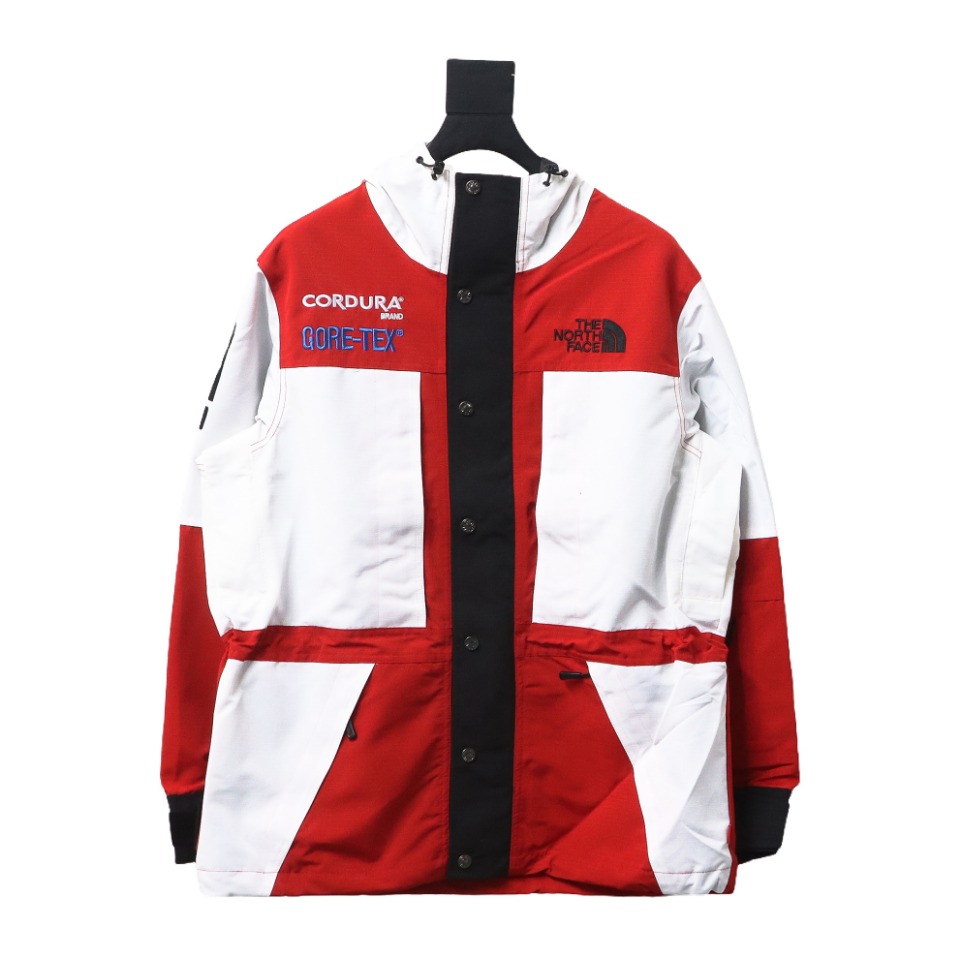 Supreme x The North Face 18Fw SUP Outdoor Color Matching Jacket White Red