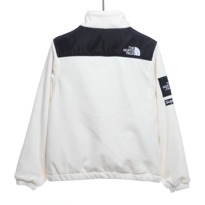 Supreme x The North Face Sherpa Zip-Up Jacket White 02
