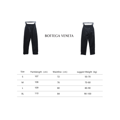 Bottega Veneta 23 New Blue Side Zipper Outdoor Functional Sports Suit Trousers 02