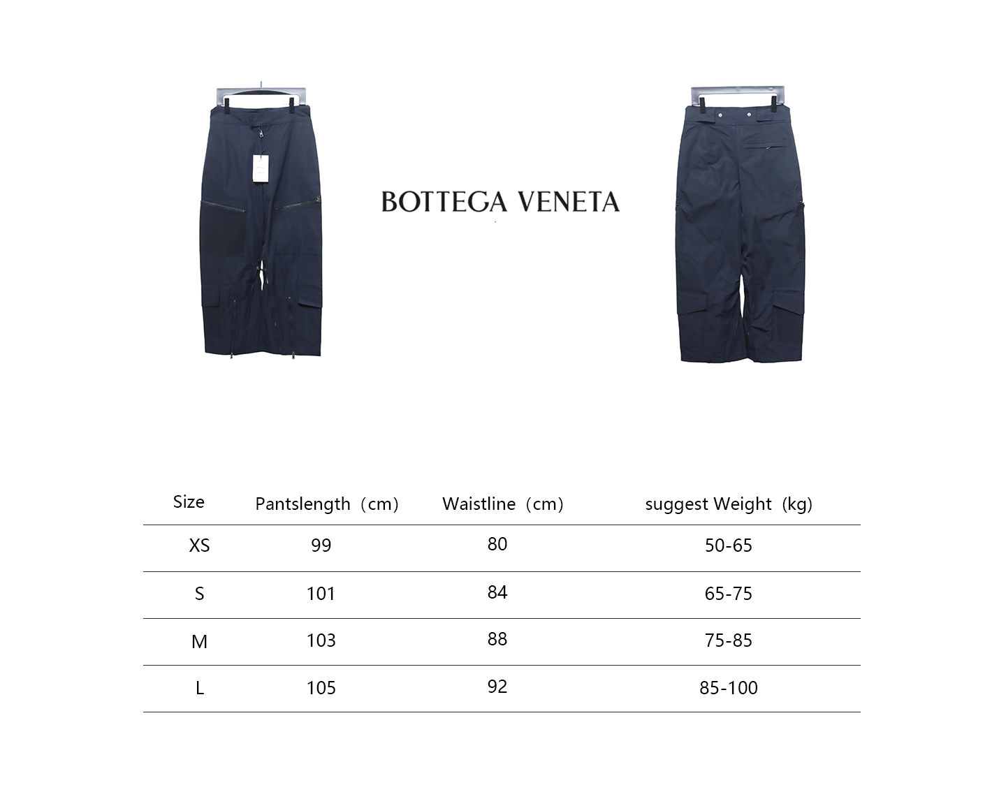 Bottega Veneta 23FW Exclusive Haute Couture Collection Multifunctional Zipper Pants