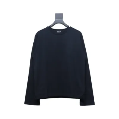 Bottega Veneta BV Patchwork Collar Bottoming T-shirt Black 01