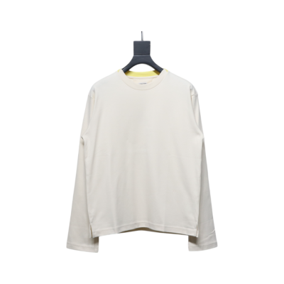 Bottega Veneta BV Patchwork Collar Bottoming T-shirt White 01