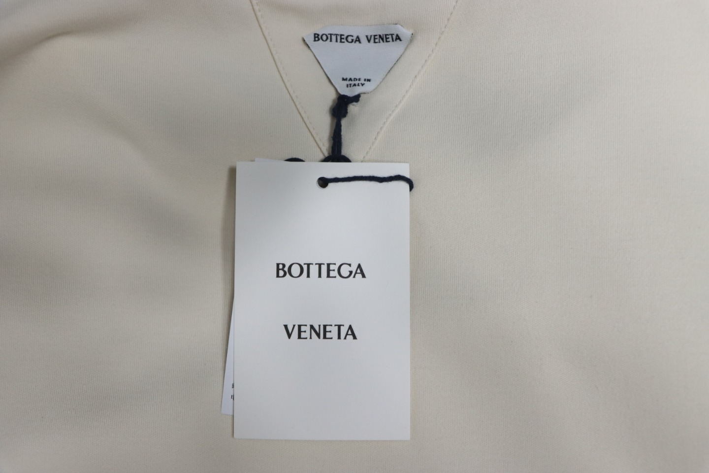 Bottega Veneta BV Patchwork Collar Bottoming T-shirt White