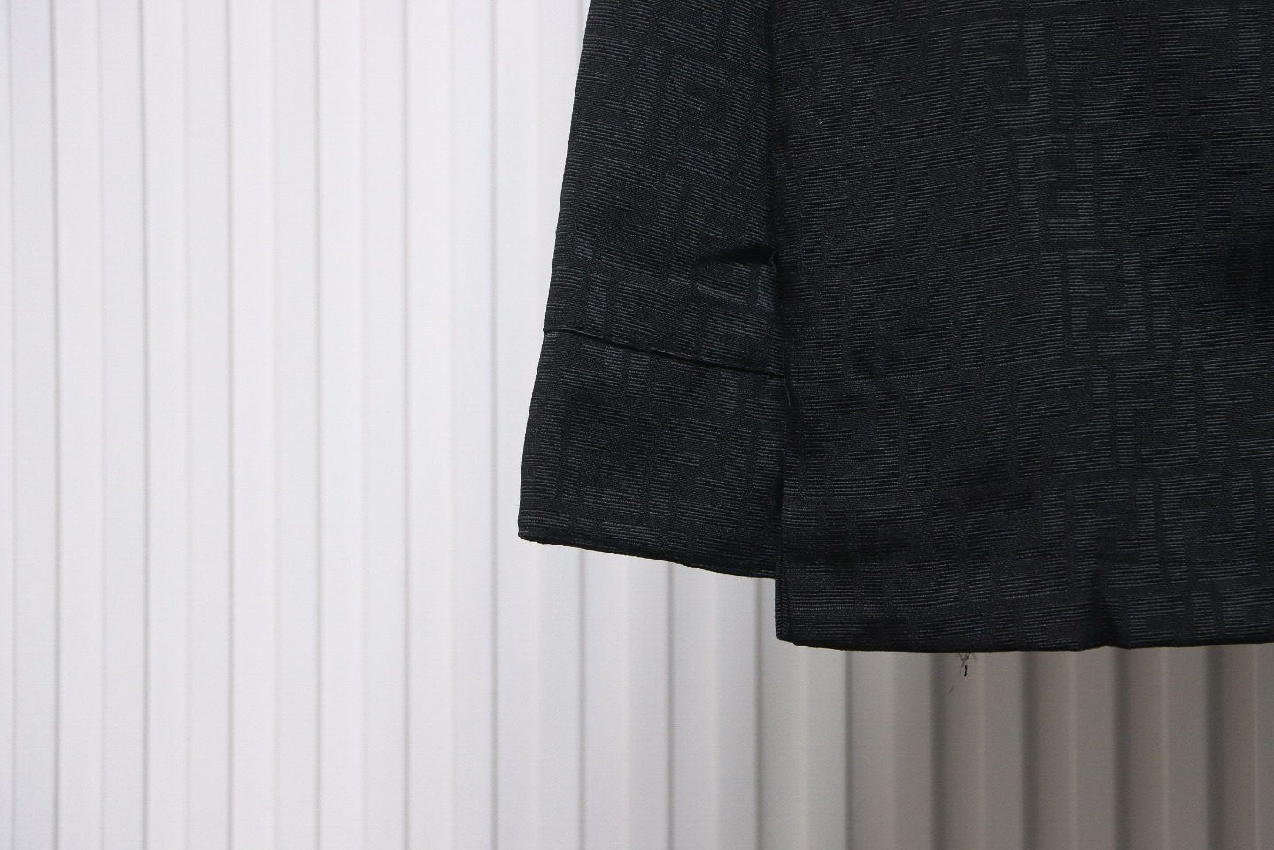 Fendi 23FW FF All Over Print Long Sleeve Shirt Jacket Black