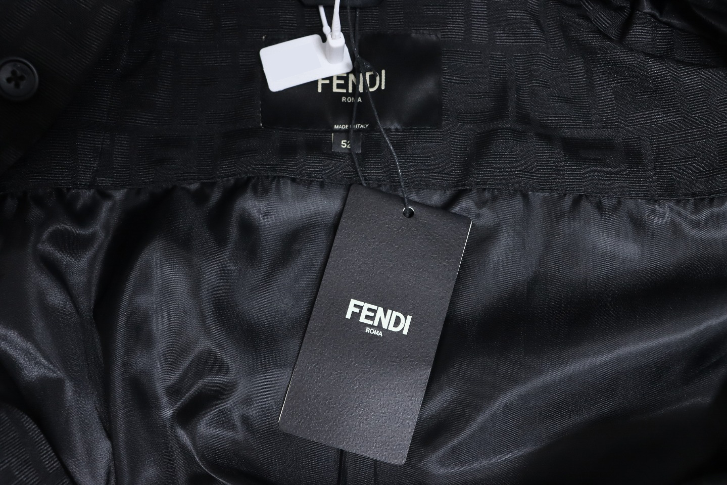 Fendi 23FW FF All Over Print Long Sleeve Shirt Jacket Black