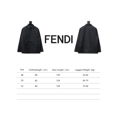 Fendi 23FW FF All Over Print Long Sleeve Shirt Jacket Black 02