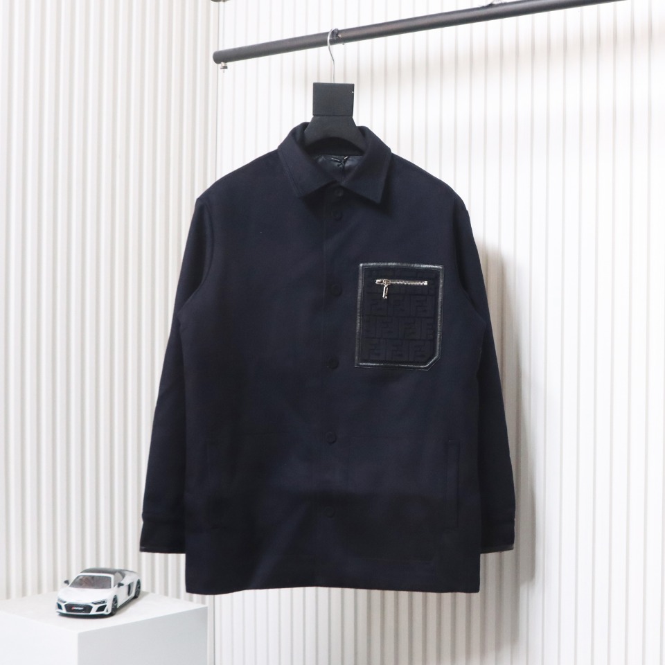 Fendi 23FW GO-TO Zipper Pocket Cashmere Jacket