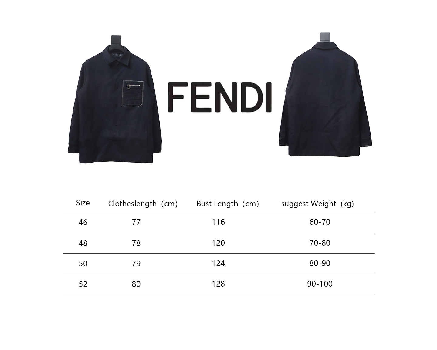 Fendi 23FW GO-TO Zipper Pocket Cashmere Jacket