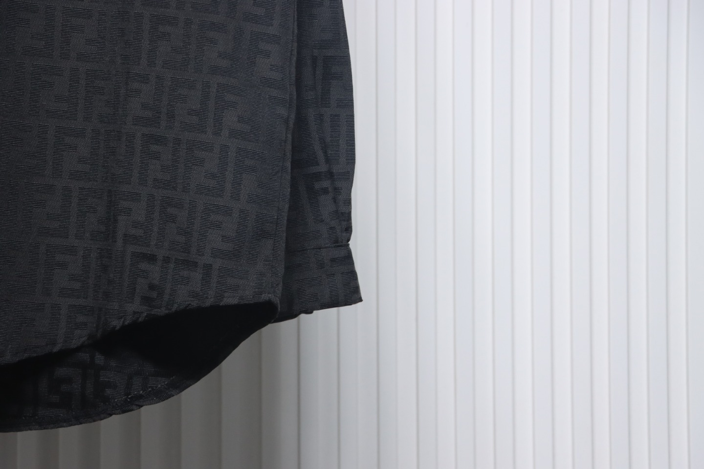 Fendi 24Fw FF Full Print Jacquard Suit Shirt Jacket Black