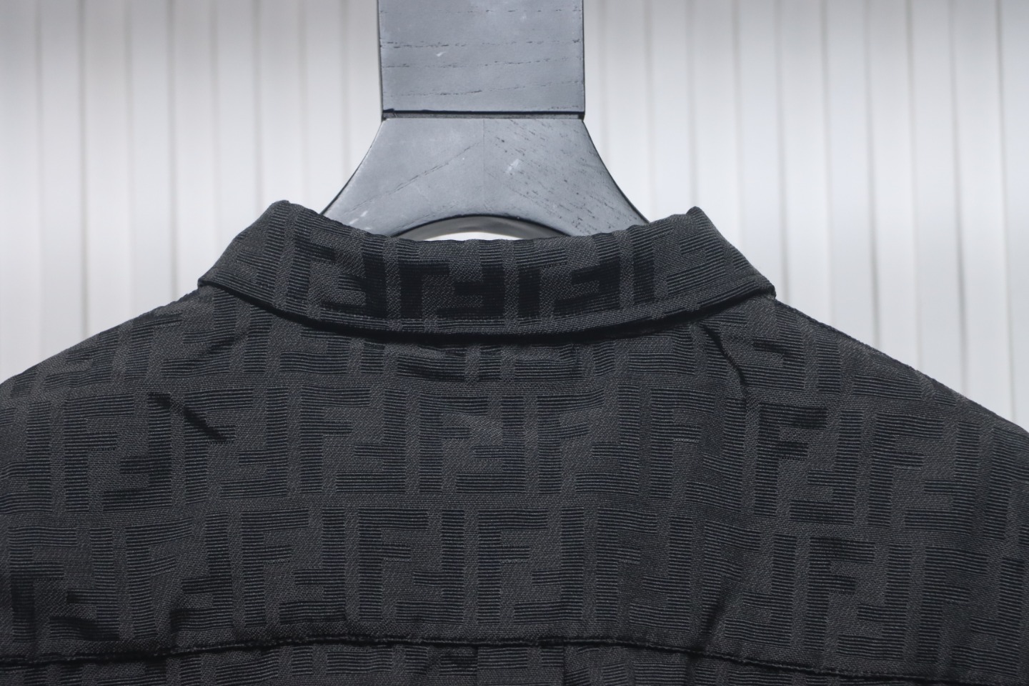 Fendi 24Fw FF Full Print Jacquard Suit Shirt Jacket Black