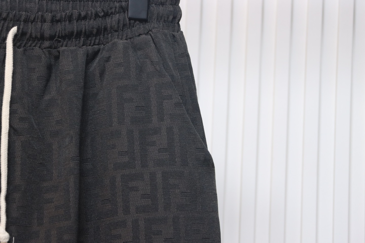 Fendi 24Fw FF Full Print Jacquard Suit Trousers Black