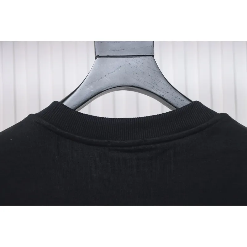 Fendi 24Fw Little Monster Rubber Eyes Zippered Crewneck Hoodie Black
