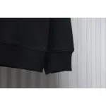 Fendi 24Fw Little Monster Rubber Eyes Zippered Crewneck Hoodie Black